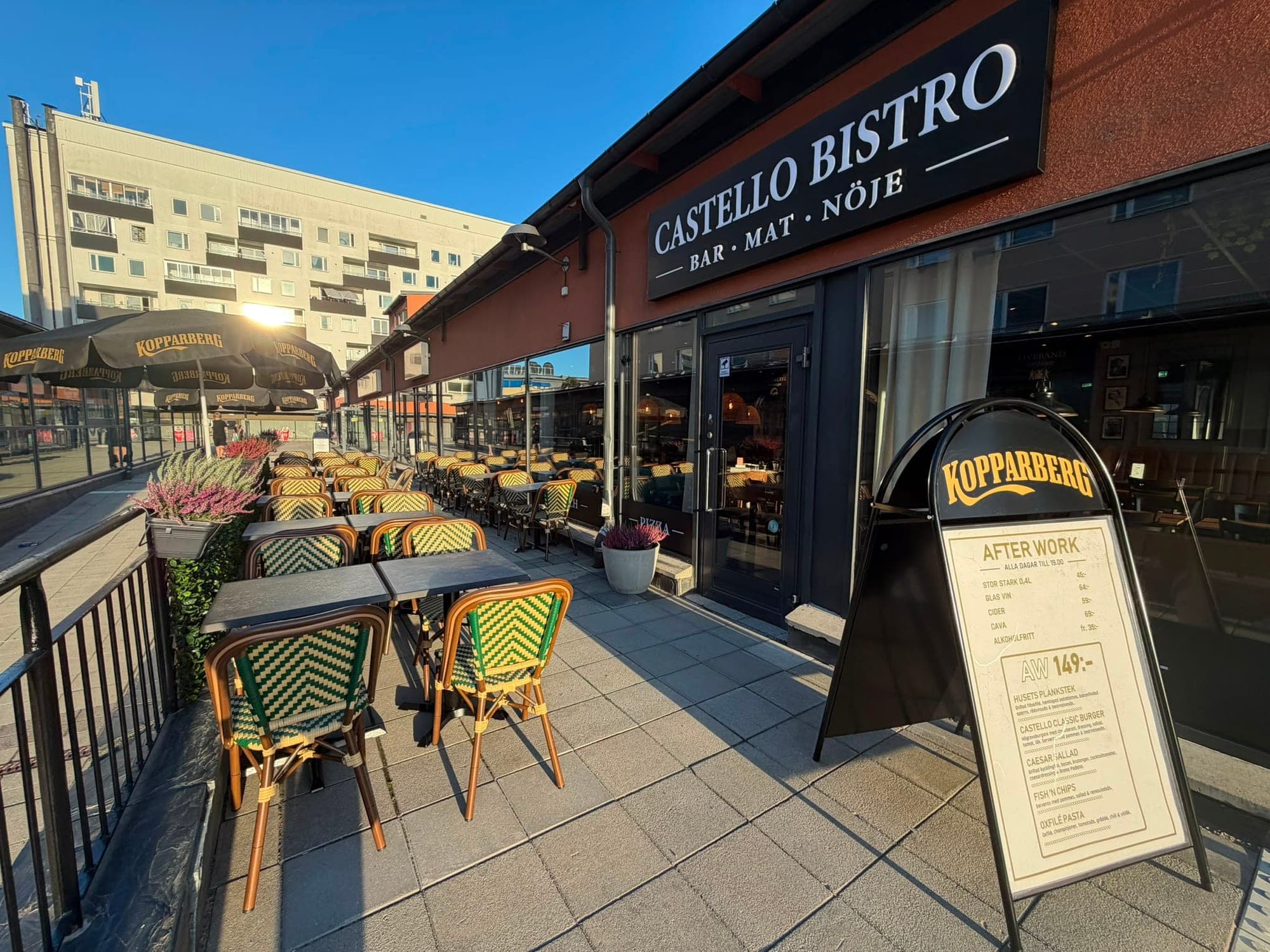 Castello Bistro på Tumba torg